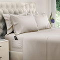 DREAMCARE Queen Sheet Set – 6 pcs Cooling Bed Sheets – up to 21” Deep Pocket Queen Sheets Set – 2500 Supreme Collection – Extra Soft 100% Brushed Microfiber Hotel Luxury with Side Pocket – Beige