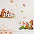 Cute Animal Wall Stickers Decals Kid Room Nursery Baby Bedroom Décor (Girl Blowing Bubbles)