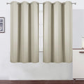 Light Beige Thermal Blackout Curtains/38 x 63 Inch/Set of 2 Panels Room by Lemomo