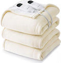 Bedsure Heated Blanket King Size, Dual Control Electric Blanket, Ivory | by BEDSURE