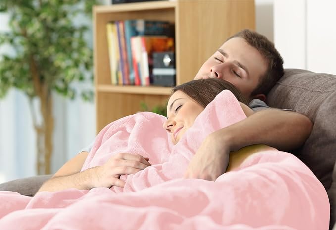 Utopia Bedding Ultra Soft Fleece Bed Blanket King Size Pink | Microfiber Plush - Image 7