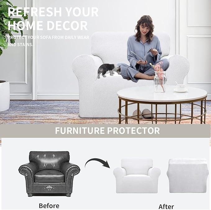 Easy-Going Stretch Oversized Chair Slipcover - Image 4