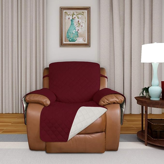 PureFit Reversible Recliner Chair Covers Couch Covers - Image 2