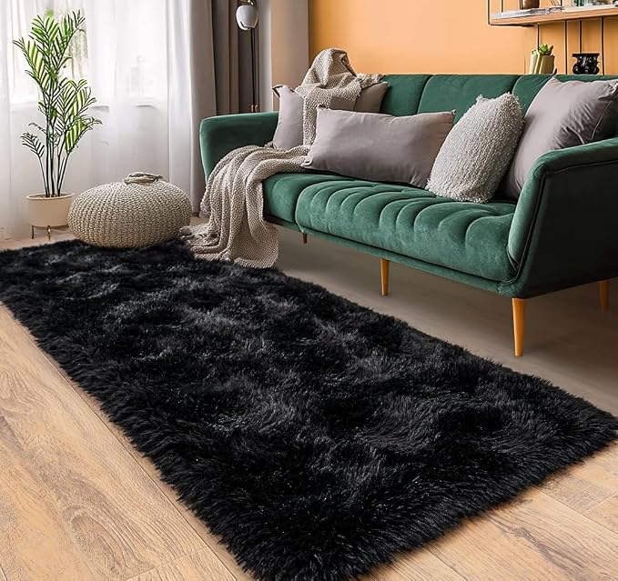 Pionblank Fluffy Runner Rugs for Bedroom 2x6, Plush Soft Fuzzy Bedside Carpet - Image 4