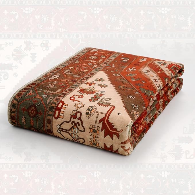 SERISSA 8x10 Washable Non Slip Boho Area Rug - Image 7