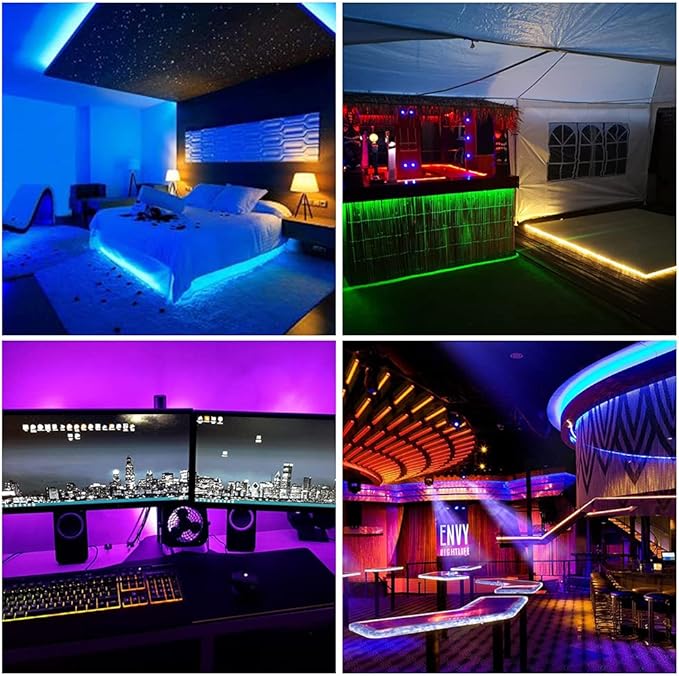 BTF-LIGHTING WS2812B RGB ECO LED Strip, Chasing Effects 5050SMD Individually Addressable 3.3FT 144(2X72) Pixels/m Flexible Dream Color IP30 for Bedroom DIY Projects DC5V(No Adapter or Controller)