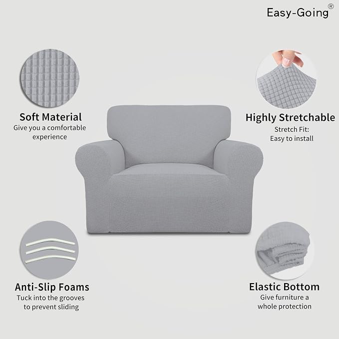Easy-Going Stretch Oversized Chair Slipcover - Image 3