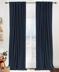 Linen Textured Total Blackout Curtains by 100BlackoutShield