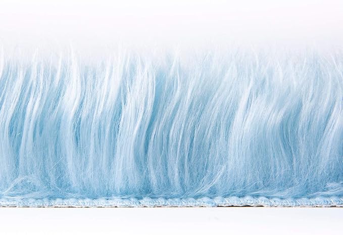 Ashler faux fur rug, Fluffy Shaggy Area Rug Ultra Soft 2.2 x 6 Feet Rectangle - Image 5