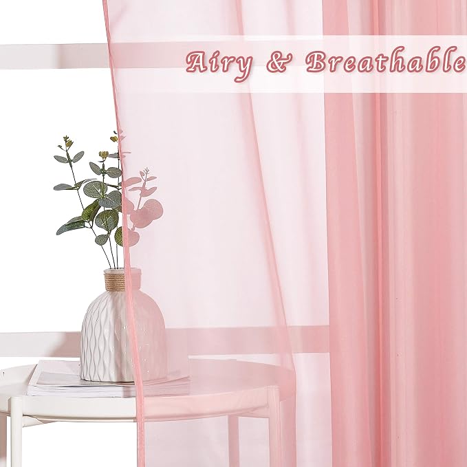 NICETOWN Sheer Curtains Extra Long 96-inch - Image 3