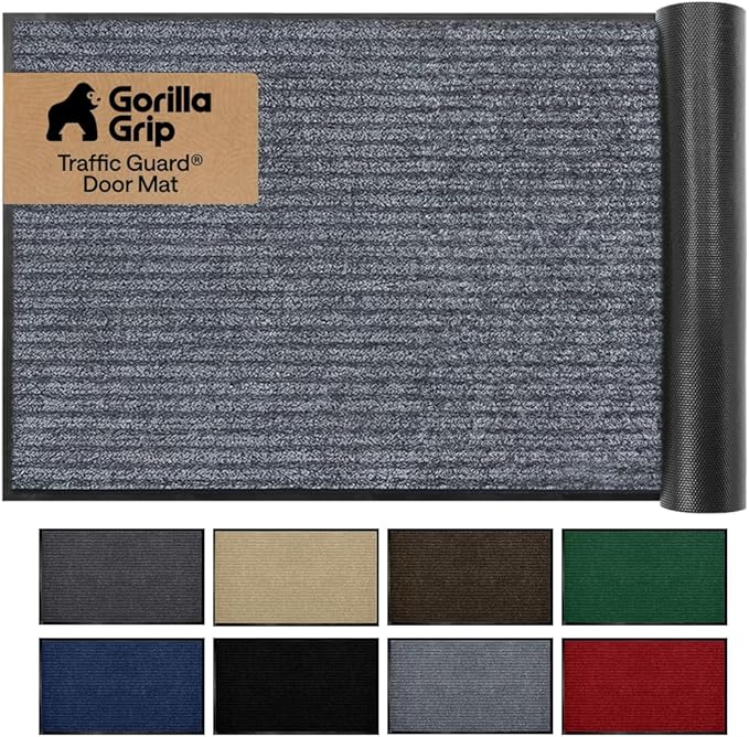 GORILLA GRIP Waterproof Traffic Guard Door Mat, Indoor Outdoor Durable Entryway by Unknown
