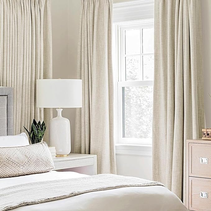 MIULEE 100% Blackout Linen Curtains - Image 2