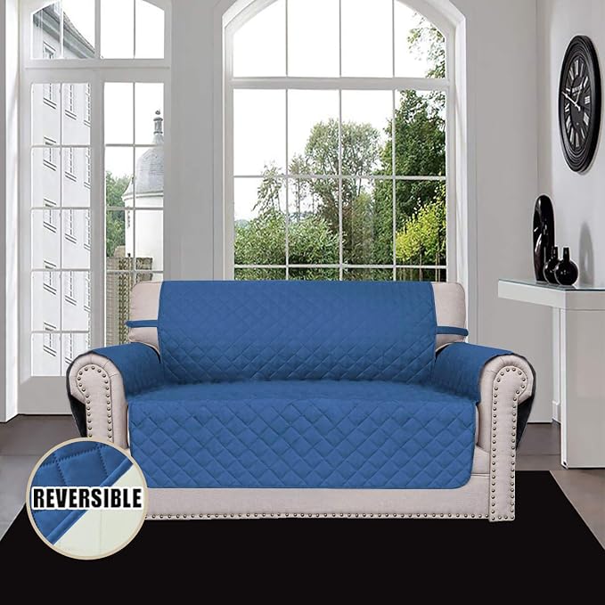 Easy-Going Reversible Couch Cover, 2 Cushion Sofa, Water Resistant Furniture Mat - Image 2
