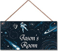 Personalized Space Decor for Boys Room Outer Space Theme Room Decor for Boys,Astronaut Wall Art Decor for Kids Room Boys Bedroom Comet Nursery Playroom