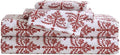 Eddie Bauer - Flannel Sheets Twin Size, Anti-Pilling & Wrinkle Resistant Cotton, Touchably Soft for All-Season Comfort - Bed Sheets with Matching Pillowcase & Fitted Sheet (Jolly Trees Red)