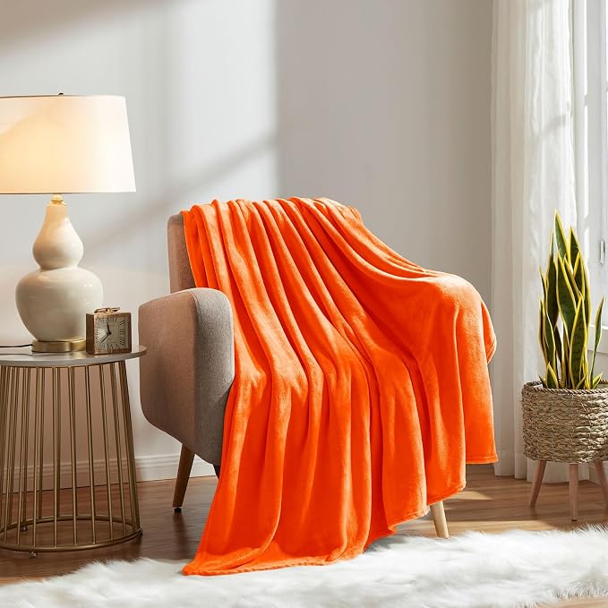 KMUSET Fleece Blanket Grey Queen Size Lightweight Cozy Plush Microfiber Solid - Image 4