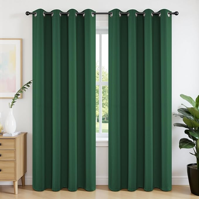 Joydeco Blackout Curtains 84 Inchs Long 42 Wide Black Out Curtains 2 Panels by JOYDECO