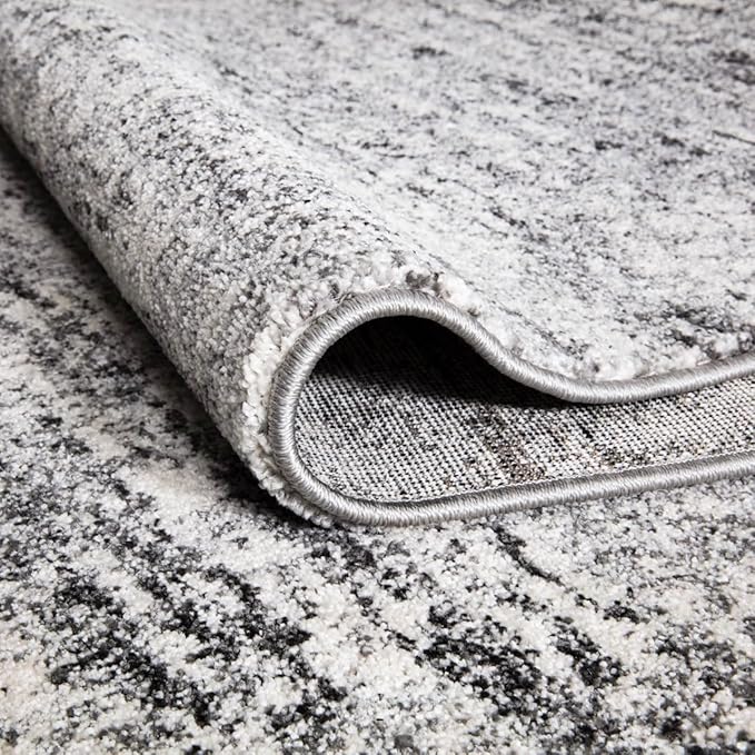 Keen Home Design Area Rugs - 10x14 Non-Shedding, Abstract Rugs for Kitchen, Living Room, Bedroom, Dining Room, Entryway - Size: 9'10" x 14', Abstract Cream/Grey