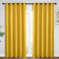 Yakamok Room Darkening Curtains 62x96 inch Long Mustard Yellow-Living Room | 2 by Yakamok