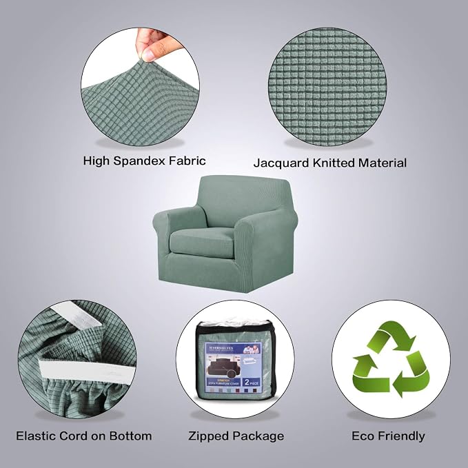 H.VERSAILTEX 2-Piece Armchair Slipcovers - Image 4