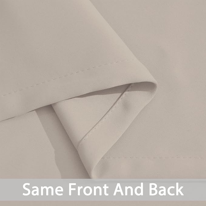 Yakamok Room Darkening Curtains 70x84 inch Length Natural-Living Room | 2 panels - Image 5