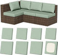 8Pcs Outdoor Cushion Covers, Stretch Patio Furniture Couch Chair Slipcovers | by VORSHAPE
