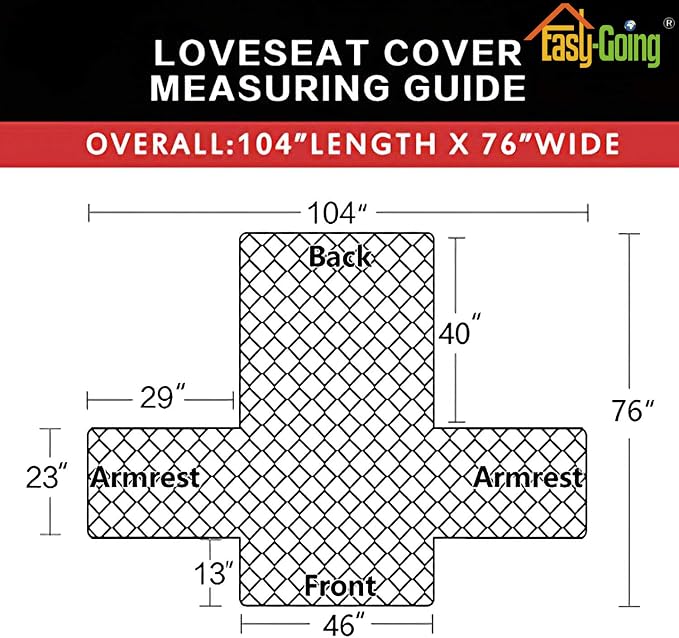 Easy-Going Reversible Couch Cover, 2 Cushion Sofa, Slipcover - Image 6