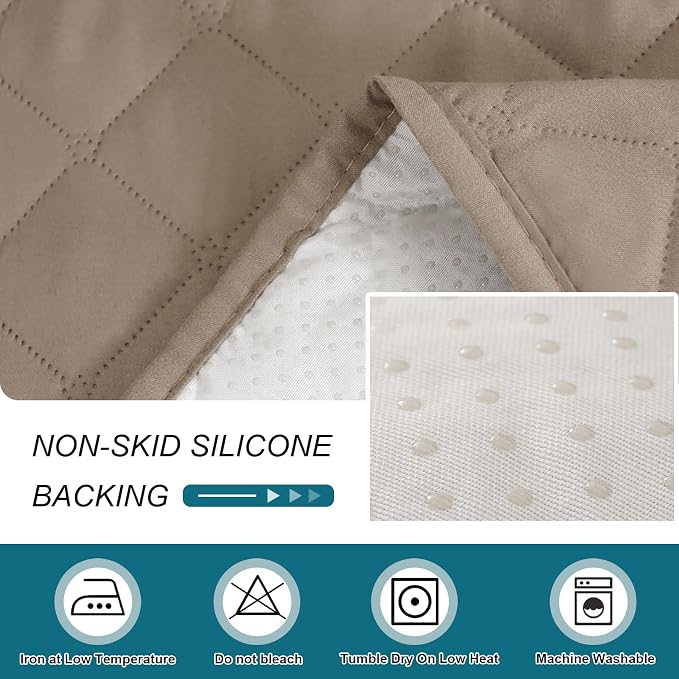 Turquoize 100% Waterproof Sofa Covers Chaise Lounge L Shape Sofa Protector Slip - Image 7