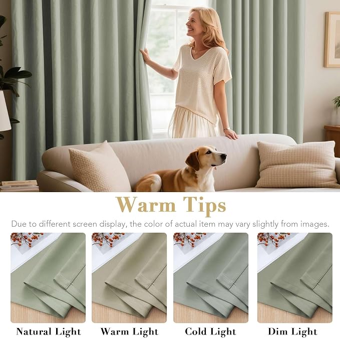 H.VERSAILTEX Blackout Curtains for Bedroom/Living Room, Length - Image 5