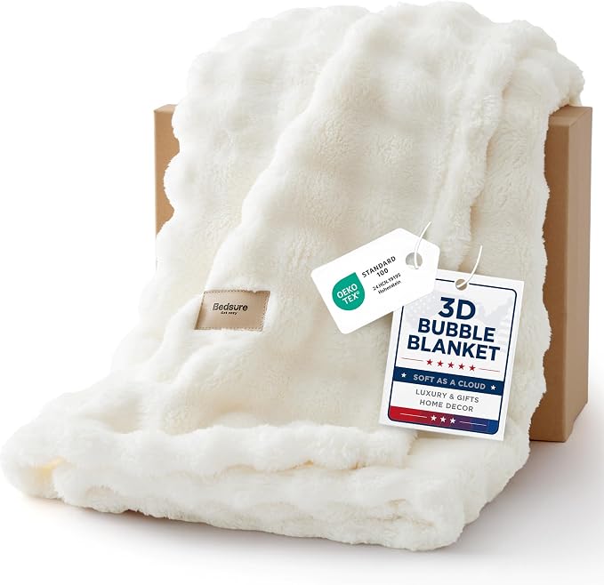 Bedsure 3D Fleece Bubble Blanket by Unknown