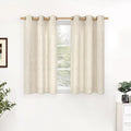 YoungsTex Linen Kitchen Window Curtains 48 Inch Length by YoungsTex