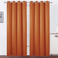 Blackout Curtains 66 x 95 inch/Orange Curtains Set of 2 Panels/Thermal by Lemomo