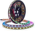 BTF-LIGHTING WS2812B RGB ECO LED Strip, Chasing Effects 5050SMD Individually Addressable 16.4FT 60Pixels/m 300Pixels Flexible Dream Color IP65 for Bedroom DIY Projects DC5V(No Adapter or Controller)