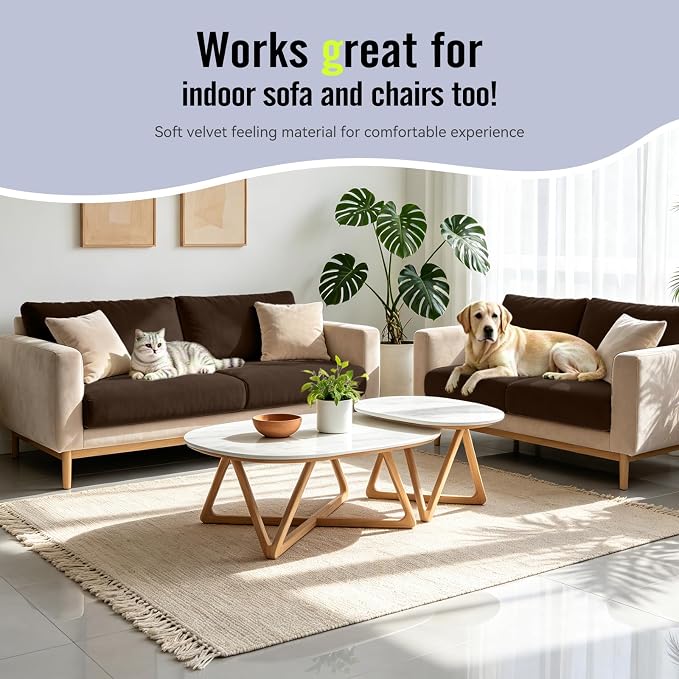 8Pcs Outdoor Cushion Covers, Stretch Patio Furniture Couch Chair Slipcovers | - Image 8