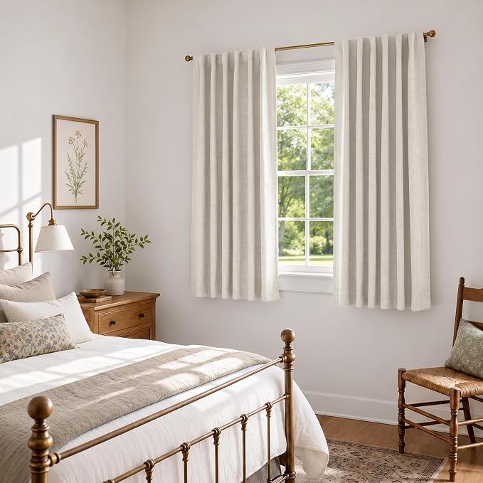 Linen Textured Total Blackout Curtains - Image 5