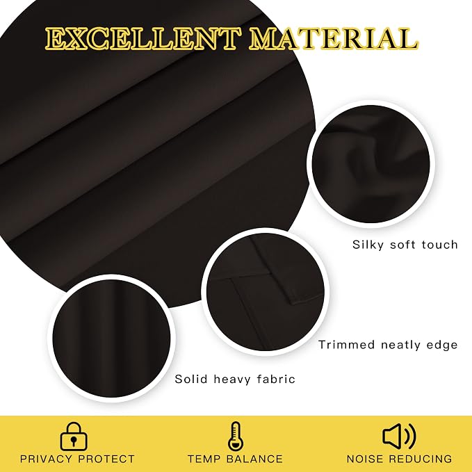 NICETOWN 66 Inch Long Blackout Curtains - Image 2