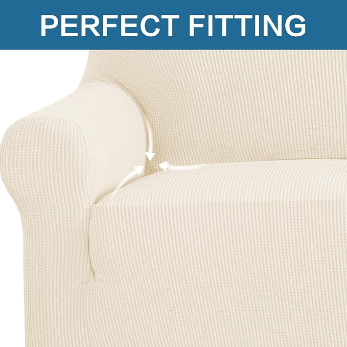 H.VERSAILTEX Stretch Couch Cover Loveseat Covers - Image 5