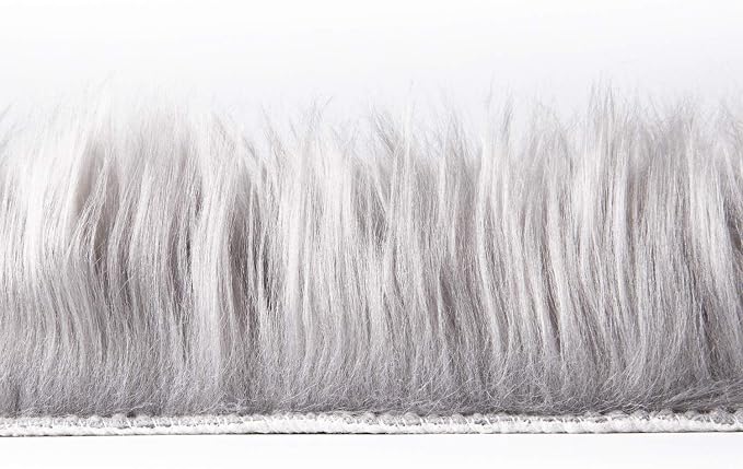 Ashler Faux Fur Rug, Fluffy Shaggy Area Rug Ultra Soft 2 x 3 Feet Sheepskin Fur - Image 5