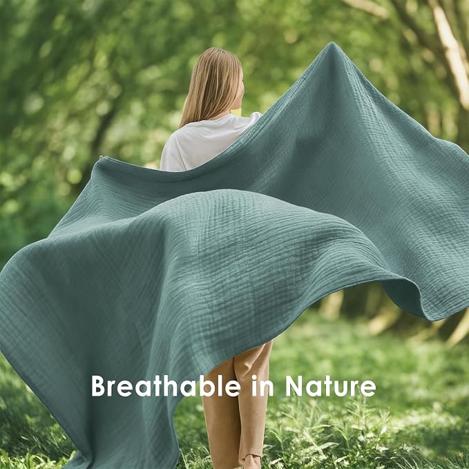 EMME Muslin Cotton Queen Blanket - Image 5