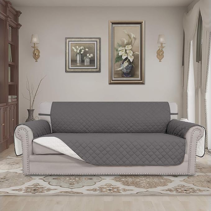 Easy-Going Reversible Couch Cover, 4 Seater Sofa, XX-Large Sofa, Water - Image 2