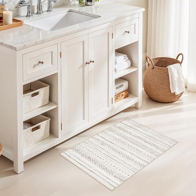 cotiled Washable 2x3 Entryway Rugs: Boho Moroccan Soft Small Rug | Solve Modern - Image 5