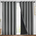 Yakamok Grey Blackout Curtains 84 Inches Long by Yakamok