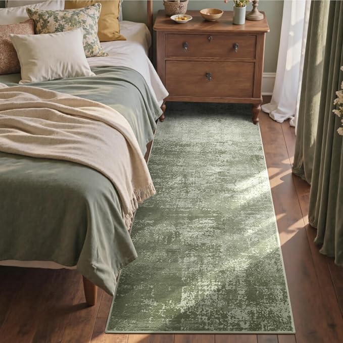 2x6 Ft Washable Runner Rug, Non-Slip Low Pile Hallway Kitchen Area Rug - Image 3