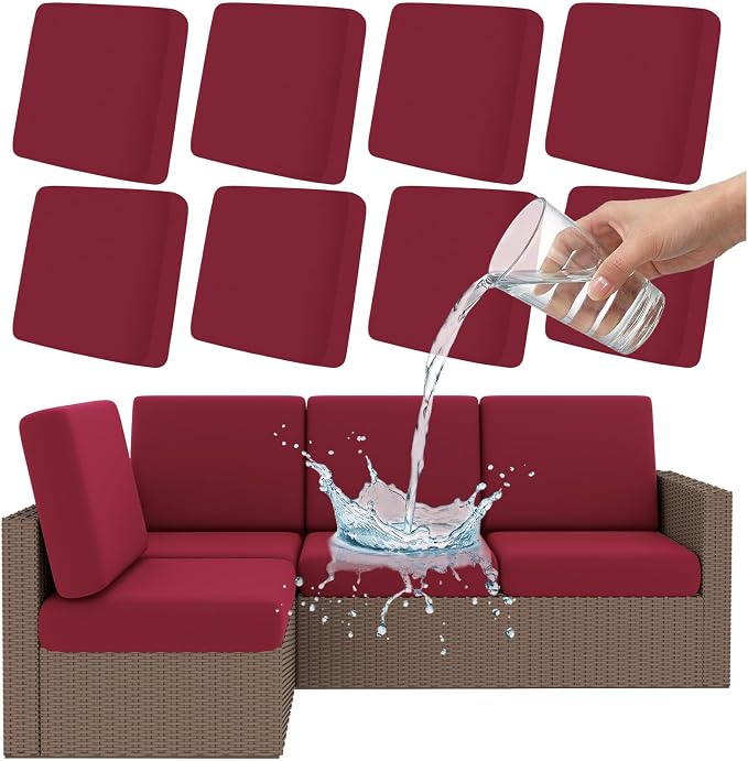 Smiry Waterproof Patio Cushion Covers, Stretch Outdoor Furniture Covers | Couch by Smiry
