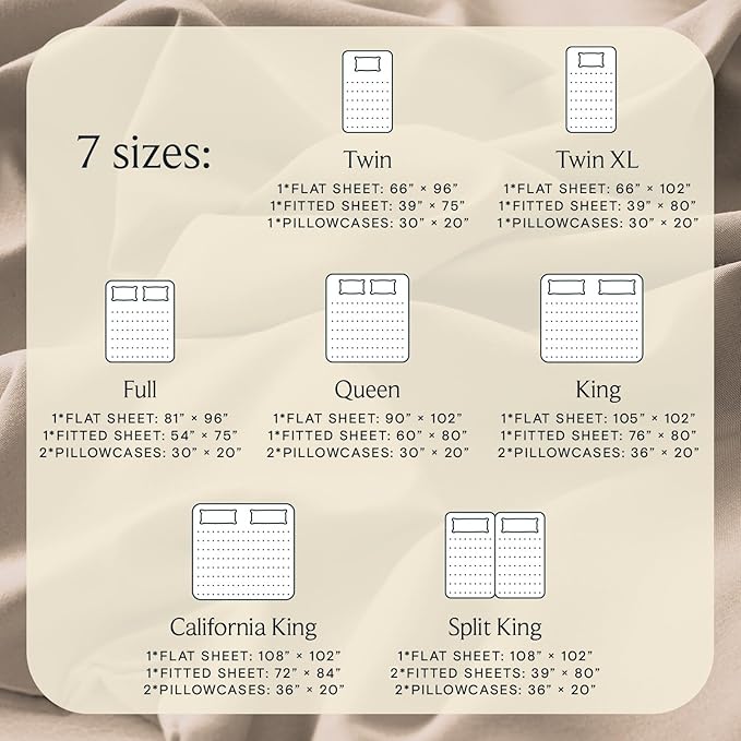 LuxClub 4 PC California King Sheet Set, Breathable Luxury Bed Sheets, Deep Pockets Wrinkle Free Cooling Sheets Machine Washable Hotel Bedding Silky Soft - Light Khaki Cal King