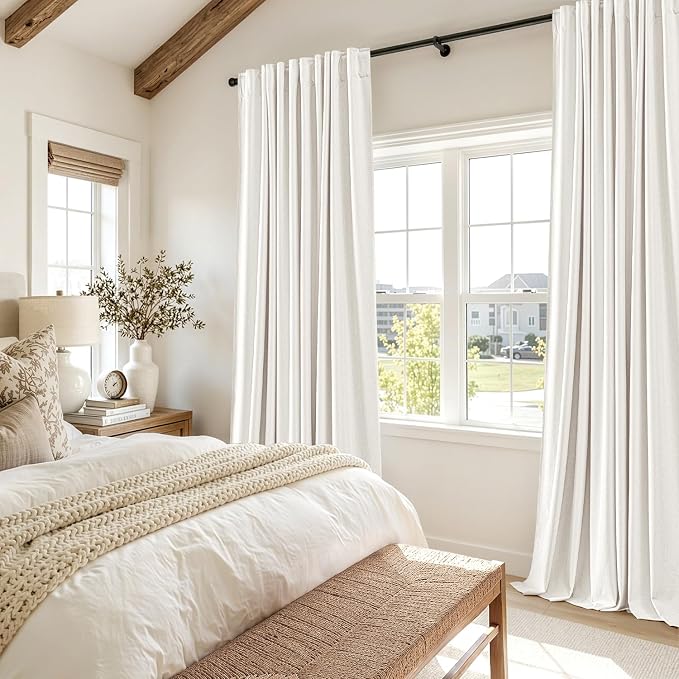 MIULEE 100% Blackout Linen Curtains - Image 6