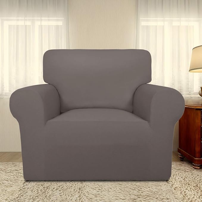 PureFit Super Stretch Chair Covers Fleece Couch Covers - Image 2