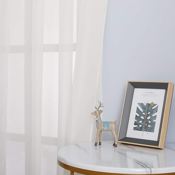 NICETOWN Sheer Curtains for Bedroom Windows 84 inch Length, Grommet Casual - Image 4