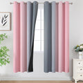 Ombre Grey and Pink Blackout Curtains by ESTELARTEXTILER