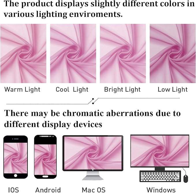 Light Pink Sheer Curtains 90 Inches Long 2 Panels, Farmhouse Voile Living Room - Image 6